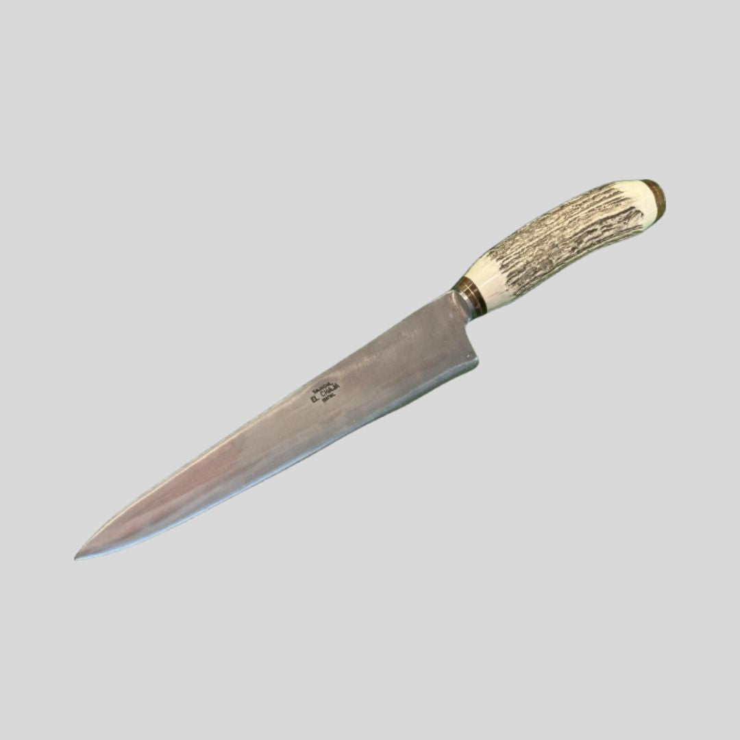 Cuchillo Cabo Ciervo Acero Inoxidable 28 cm.
