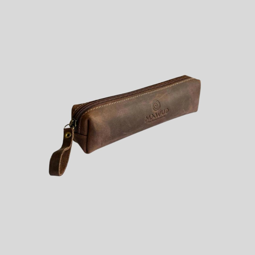Estuche de Cuero Café