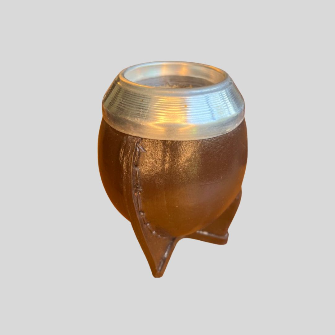 Mate Torpedo Cuero Calabaza Café