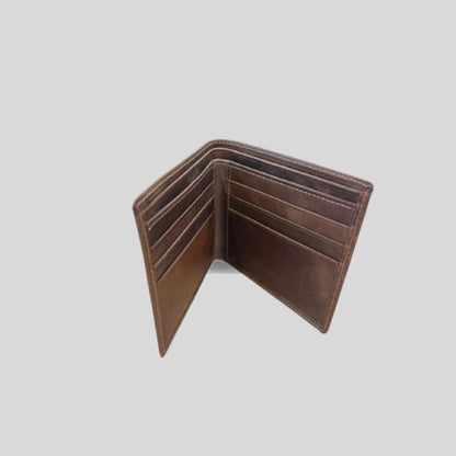 Billetera  Cuero Café Simple