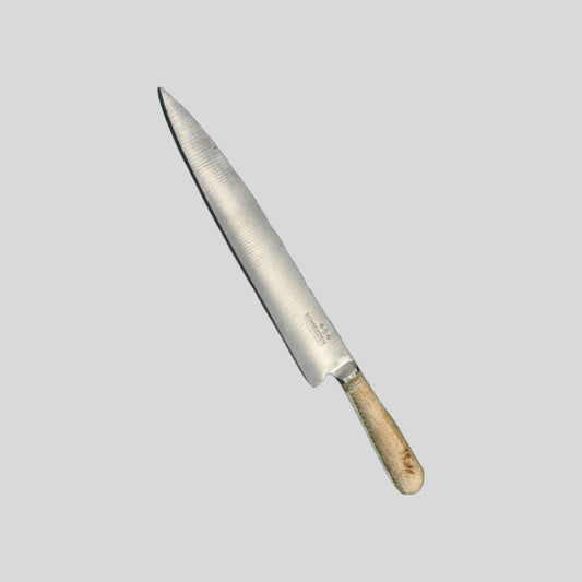 Cuchillo Cuero Cosido Básico  Acero Inoxidable 20 cm.