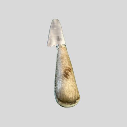 Cuchillo Cuero Cosido Básico  Acero Inoxidable 20 cm.