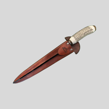 Cuchillo Cabo Ciervo Acero Inoxidable 28 cm.