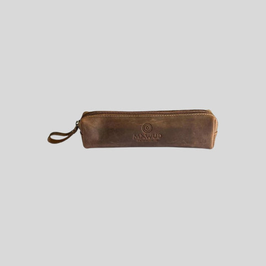 Estuche de Cuero Café