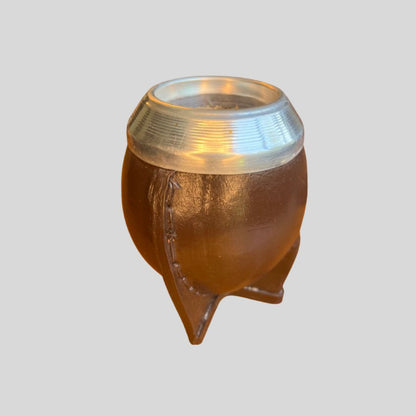 Mate Torpedo Cuero Calabaza Café