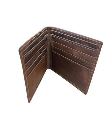 Billetera  Cuero Café Simple
