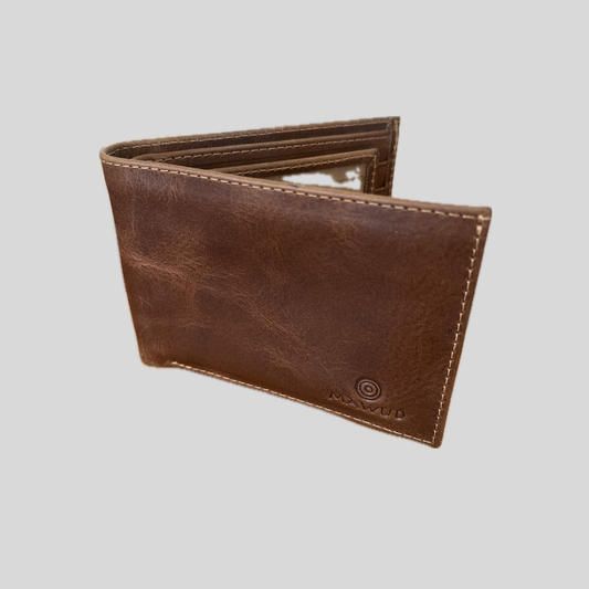 Billetera Cuero Doble sin Correa Cierre