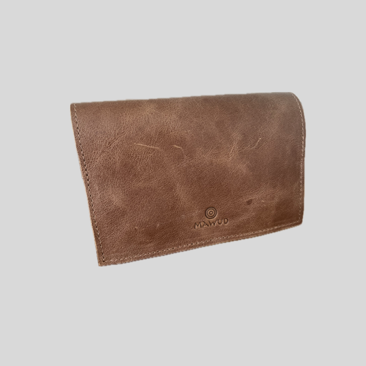 Tabaquera de Cuero Café