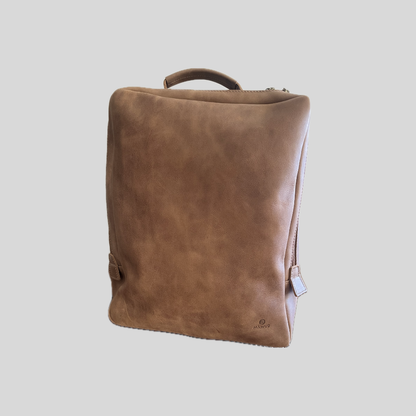 Mochila Cuero Café